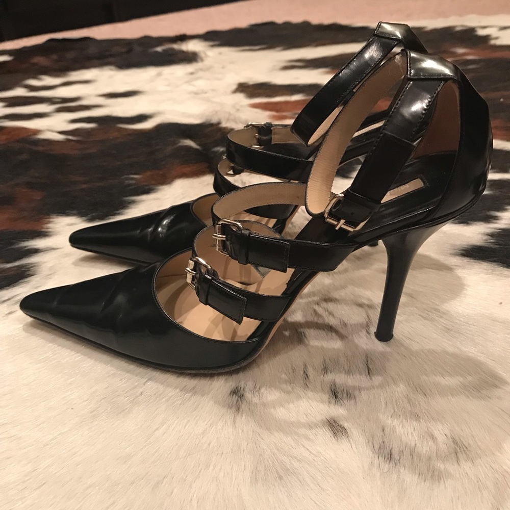 Leather Michael Kors Strappy Pumps